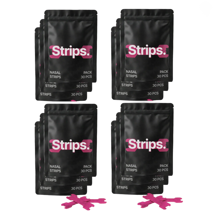 Pink Nasal Strips [Year Supply] without background