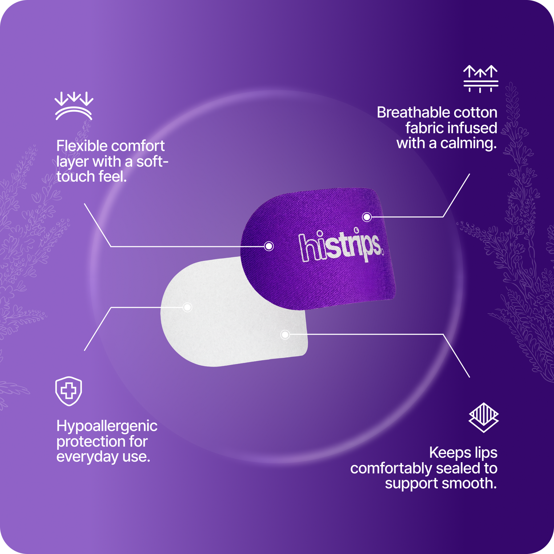 Lavender Mouth Tape  [Year Supply]
