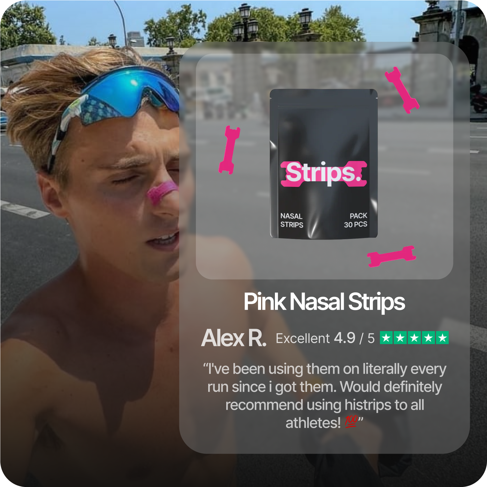 Pink Nasal Strips [YEAR SUPPLY]