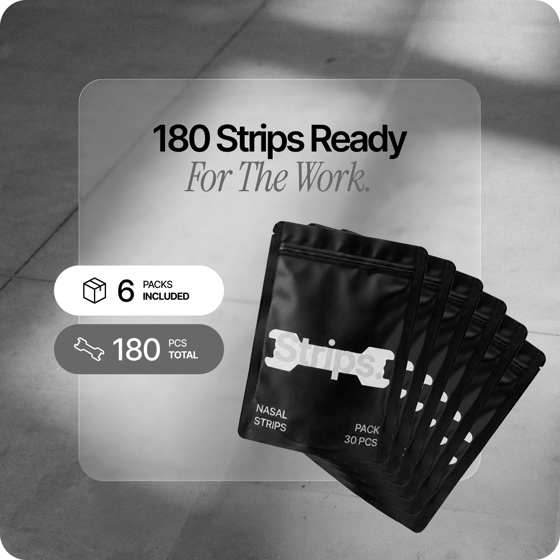 White Nasal Strips [6-Pack]