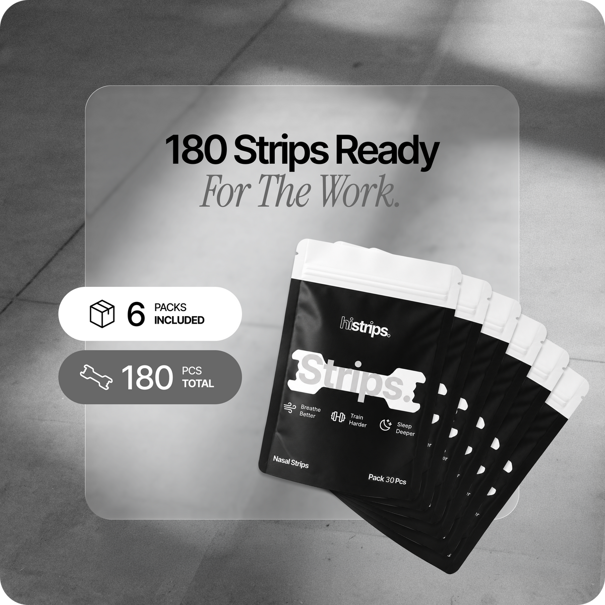 White Nasal Strips [6-Pack]
