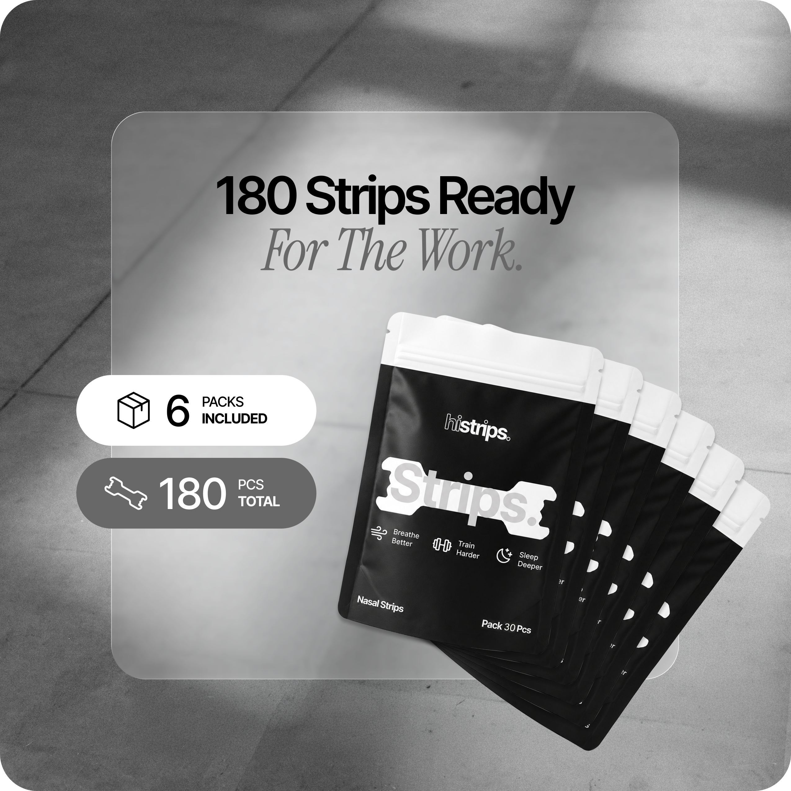 White Nasal Strips [6-Pack]