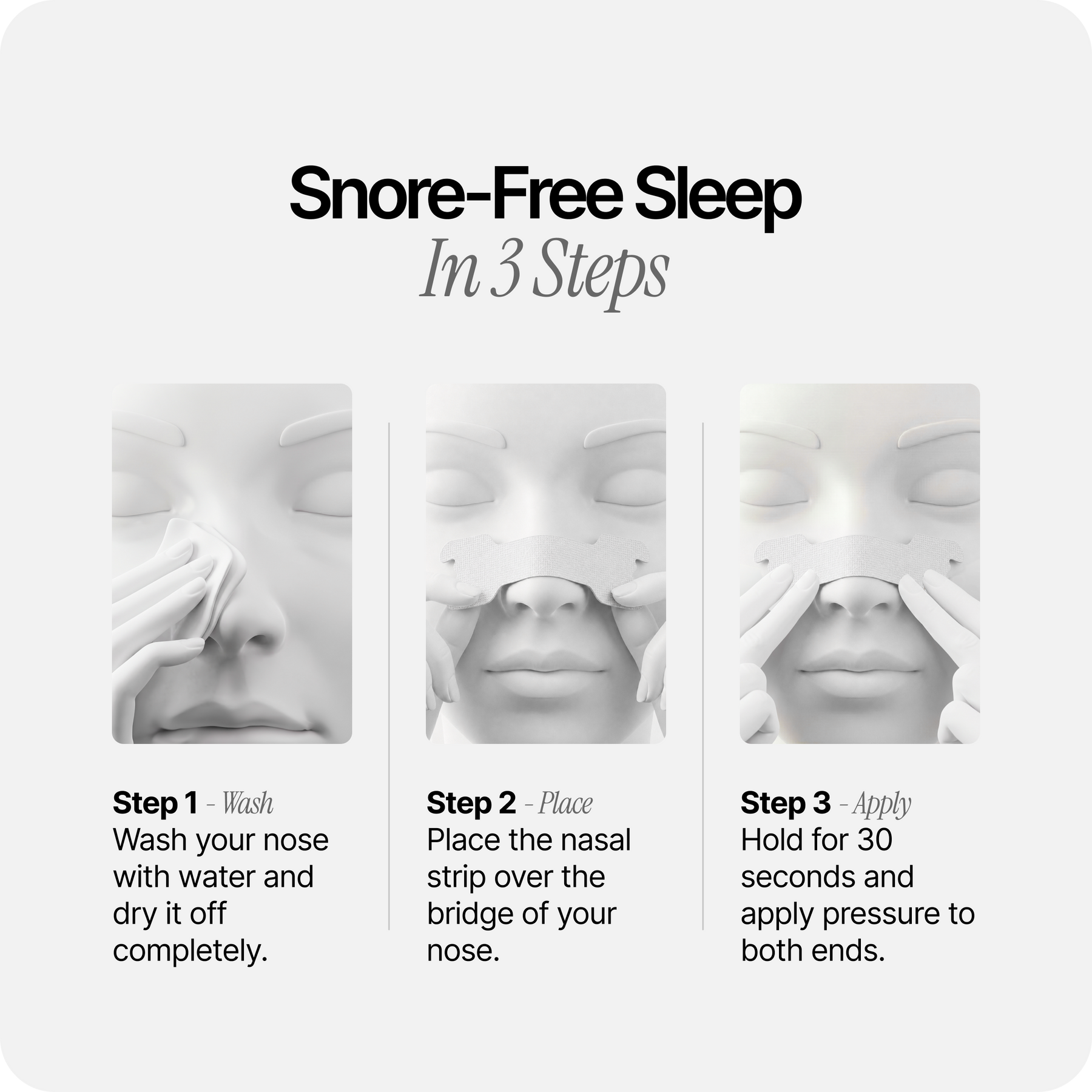 Nasal Sleeping Strips - White
