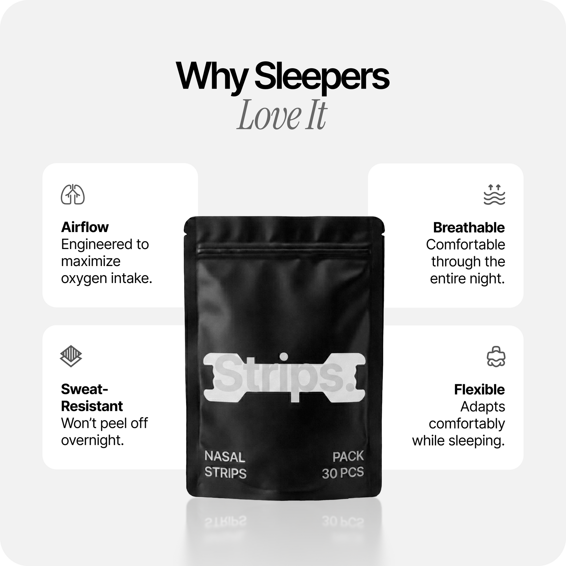 Nasal Sleeping Strips - White