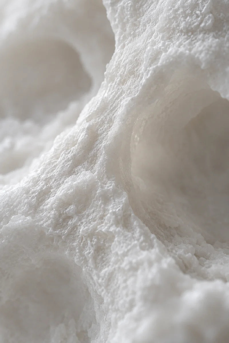 Macro texture illustrating calcium mineral ingredient
