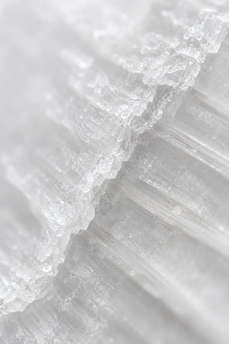 Macro texture illustrating potassium mineral ingredient